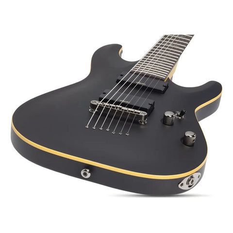 Guitarra Eléctrica Schecter Demon-7 7 Cuerdas Negro Diestro