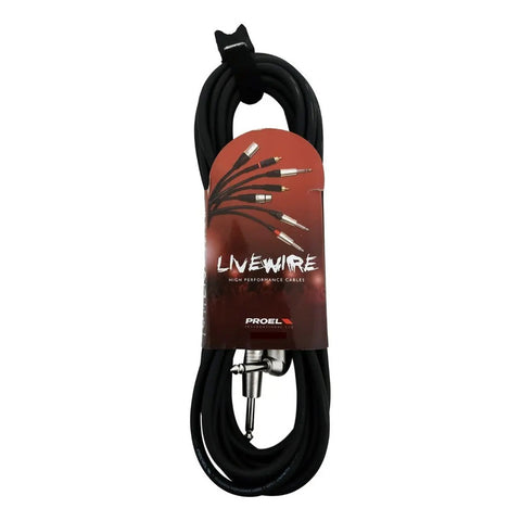 Proel Lwgc120lu06 Cable Guitarra Instrumento Angulo 6 Metros