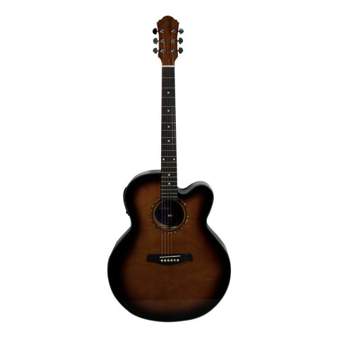 Guitarra Electroacústica Jumbo La Sevillana Ju-340ceq Tsb Sombreado