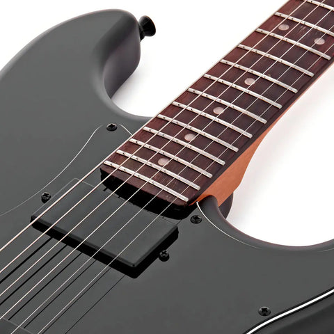 Guitarra Electrica Jet Guitars Js-400 Mbk R Color Negro Material Del Diapasón Rosewood Orientación De La Mano Diestro Palo De Rosa