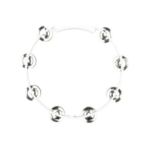Pandero De Mano Crótalos Acero Inoxidable Meinl Htt10 Whi Blanco