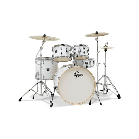 Batería Acústica Blanca 5 Piezas Gretsch Energy 22 Blanco