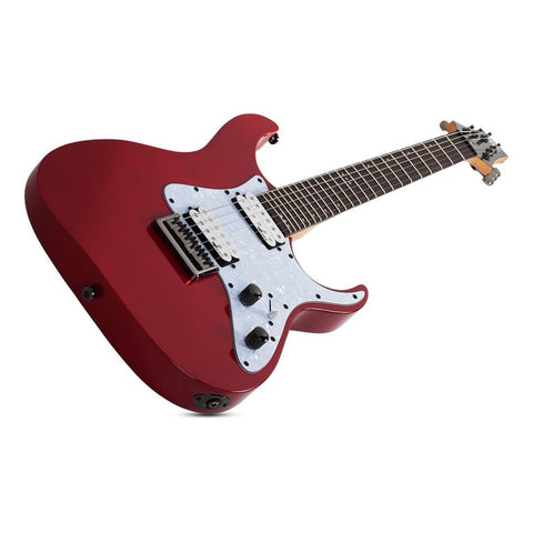 Guitarra Eléctrica Schecter Sgr Banshee-6 De Tilo Metallic Red Con Diapasón De Palo De Rosa