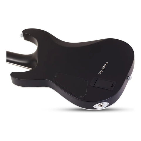 Guitarra Schecter Damien Platinum-6 Negro Satinado Diestro Negro Palo De Rosa