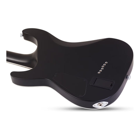 Guitarra Schecter Damien Platinum-6 Negro Satinado Diestro Negro Palo De Rosa