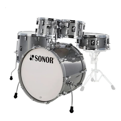 Bateria Sonor S/stands Serie Aq2 Bombo 14 Martini Set Tqz Cuarzo Titanio