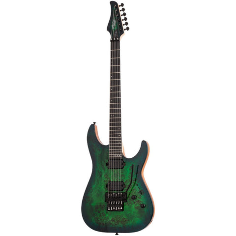 Guitarra Eléctrica Aqua Burst 6 Cuerdas Schecter C-6 Fr Pro