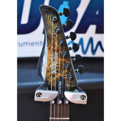 Guitarra Eléctrica Charcoal Burst, Schecter C-6 Fr Pro Cbu Diestro Charcoal Burst Wengué