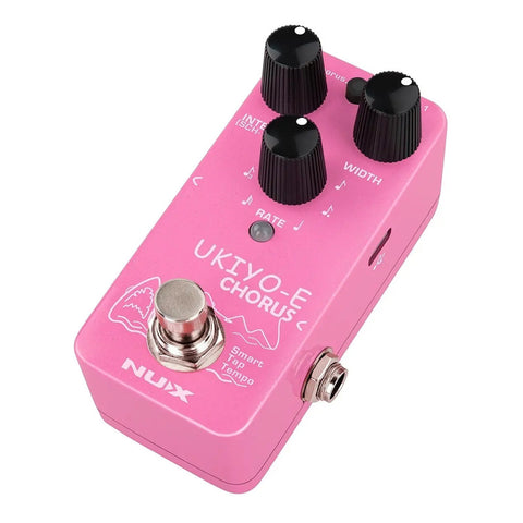 Mini Pedal Chorus Para Guitarra Nux Nch-4 Ukiyo-e Chorus Rosa