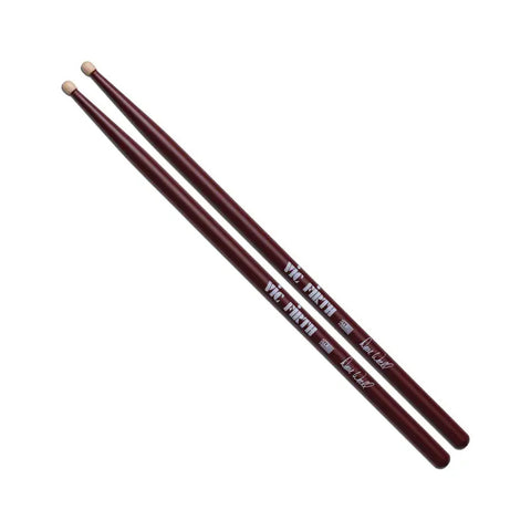 Vic Firth Dave Weckl Baquetas Punta De Madera Batería Color Bordó