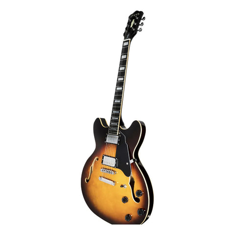 Guitarra Electrica Mars Hollowbody 335 Violin Sunburst Diestro Violin Sunburts