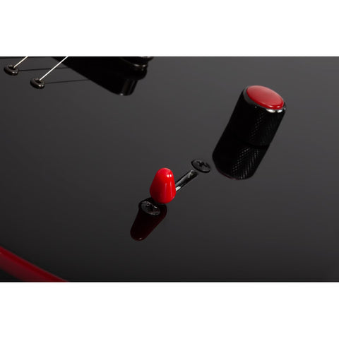 Guitarra Eléctrica Schecter Sunset-6 Red Dawn Gloss Black Diestro Negro Ébano