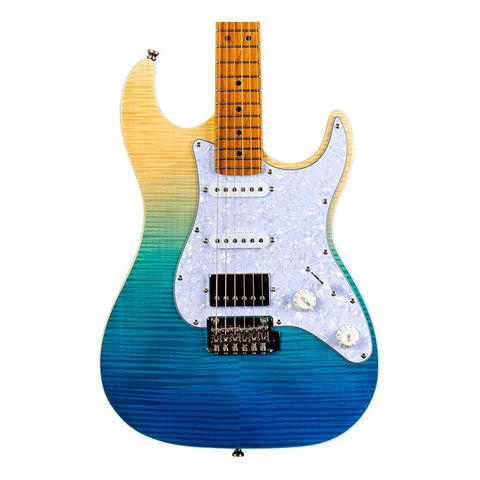 Jet Guitars Js450 Guitarra Eléctrica Azul Transparente Hss Diestro
