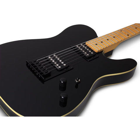 Guitarra Eléctrica Schecter Pt-m/m Gloss Black Diestro Negro Maple