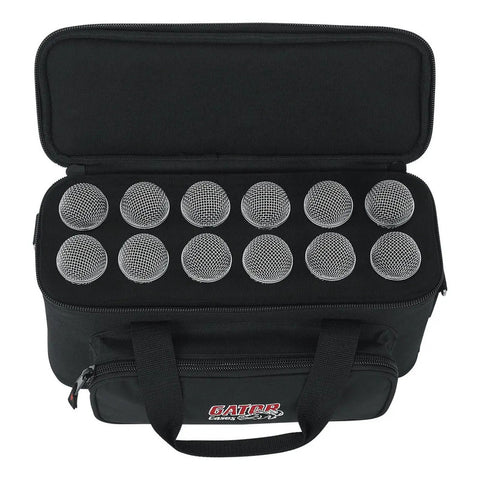 Estuche Funda Gigbag Para 12 Micrófonos Gator Gm-12b