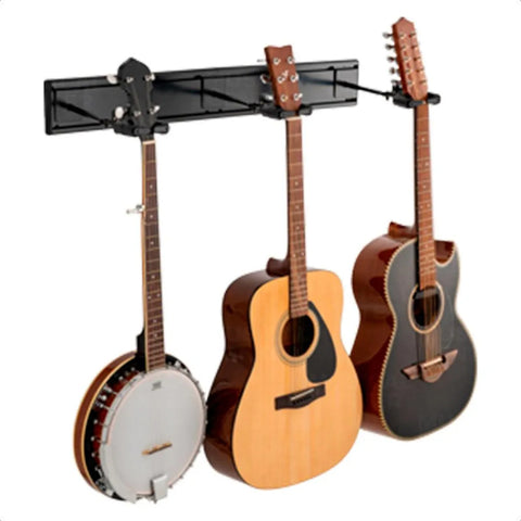 Soporte Gsp403sb Hercules Triple Wall Rack Para Guitarra Negro