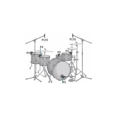 Set De 7 Micrófonos Para Batería Akg Drum Set Session I