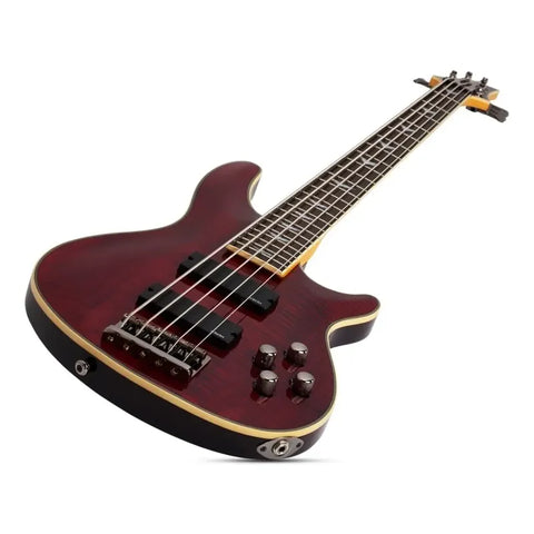 Bajo Eléctrico Schecter Omen Extreme-5 De 5 Cuerdas Cuo Color Black Cherry Orientación De La Mano Diestro Barnizado