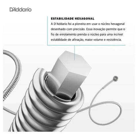 Cuerda De Guitarra D'addario Ehr370 011 Semiplana