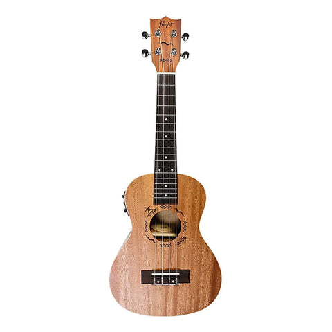 Ukulele Concierto Electroacústico Flight Duc323ceq Mahogany Color Marrón