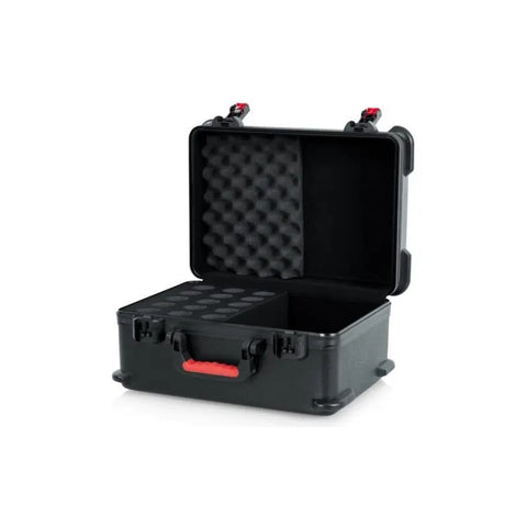 Estuche Rígido Gator Gtsa-mic15 Para 15 Micrófonos Alámbricos Con Espuma
