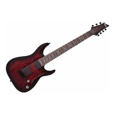 Guitarra Eléctrica Schecter Omen Elite-7 Black Cherry Burst Diestro Black Cherry Burst Palo De Rosa
