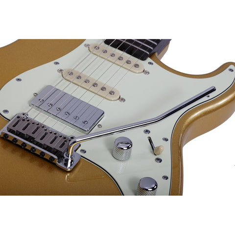 Guitarra Schecter Nick Johnston Trad 10 Anniversary Saffron Diestro Dorado Ébano