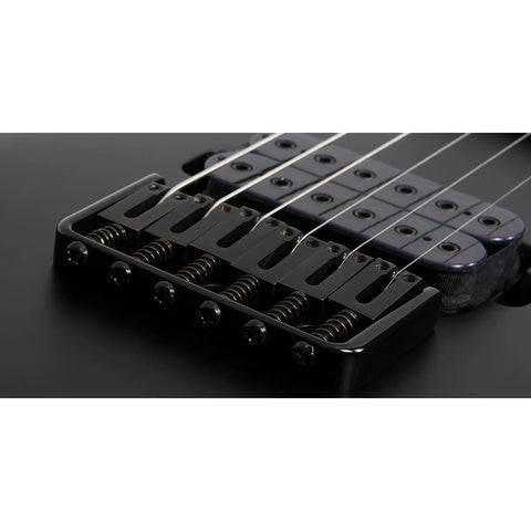 Guitarra Eléctrica Schecter Damien-6 Negro Satinado Diestro Satin Black Palo De Rosa