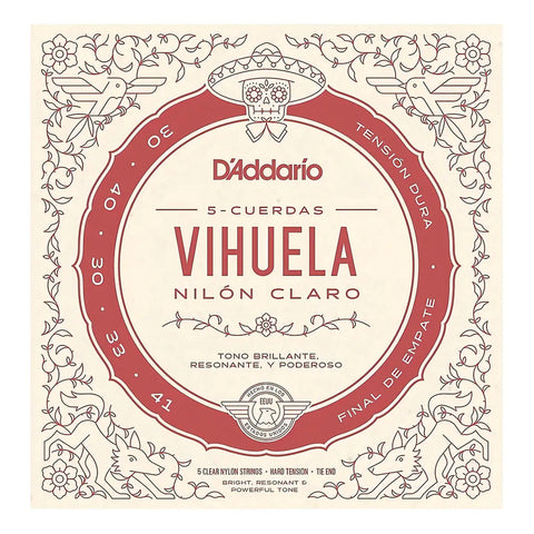 Encordadura Daddario Mv10h Para Vihuela Tensión Alta
