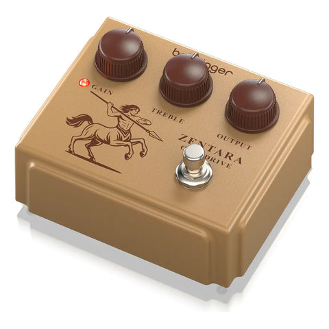 Pedal P/ Guitarra Overdrive Behringer Zentara Overdrive Dorado Oscuro