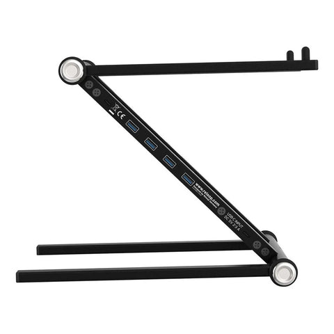 Soporte Para Dj Laptop Con Hub Usb Y Usb C Reloop Stand Hub Negro