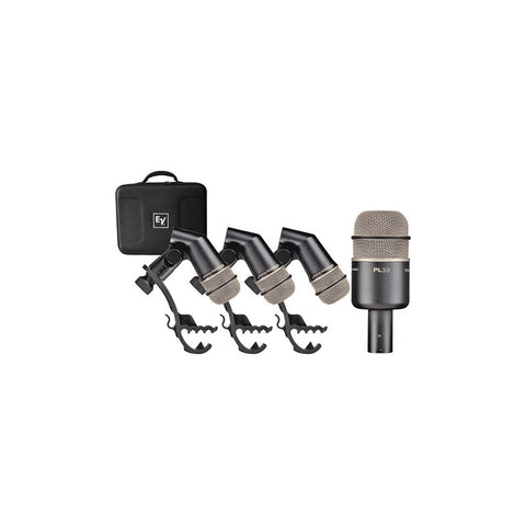 Electrovoice Pl-dk4 Paquete De 4 Micrófonos P/ Batería Color Negro