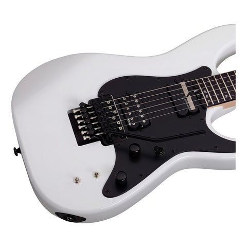 Guitarra Eléctrica Schecter Sun Valley Super Shredder De Caoba Gloss White Con Diapasón De Palo De Rosa