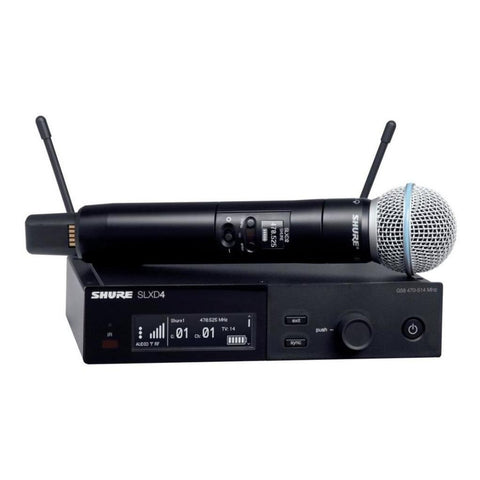 Shure Slxd24/b58 Sistema Inalambrico Digital C/ Mic De Mano Color Negro
