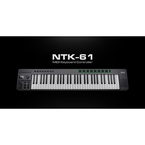 Teclado Controlador Midi 61 Teclas Fader Trackpad Nux Ntk-61