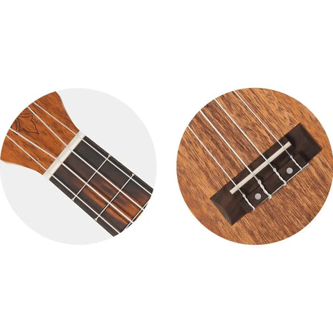Ukulele Soprano 12 Trastes, Flight Dus321 Mah/mah Marrón