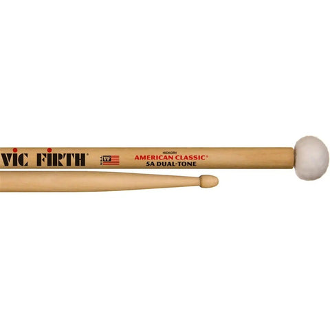 Baquetas 5a Punta Madera Y Fieltro Dual Tone Vic Firth 5adt