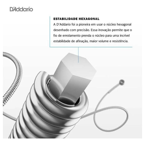 Cuerdas D'addario Para Guitarra Ej12 Brone 80/20 Steel, 0,013 Pulgadas