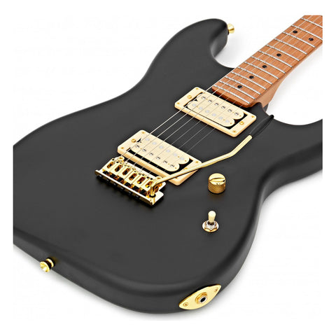 Guitarra Eléctrica Negro Satinado Jet Guitars Js700 Diestro Matt Black Maple