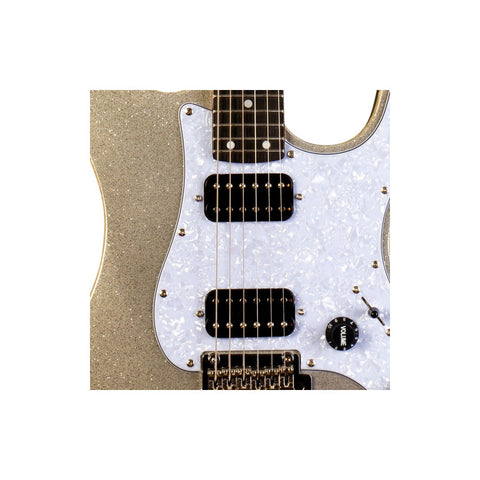 Guitarra Eléctrica Jet Guitars Js500 Plateado Sparkle Orientación De La Mano Diestro