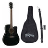 Pack Guitarra Electroacústica Washburn Ad5cepack Negro