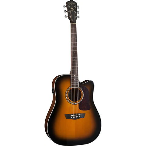 Guitarra Electroacustica Dreadnought Washburn D10sce Tos Sunburst Diestro