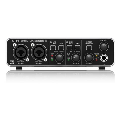 Interfaz Audio Usb Behringer U-phoria Umc202hd Color Negro