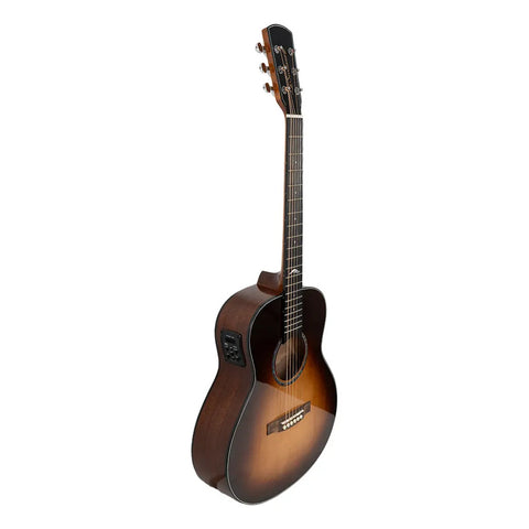 Guitarra Electroacústica La Sevillana Gs-513eq Sunburst Marrón Oscuro Diestro