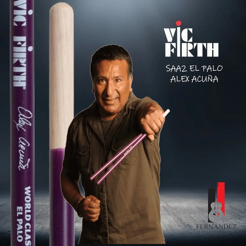 Palillos Timbaleta Vic Firth Saa Alex Acuña Rojo Baquetas