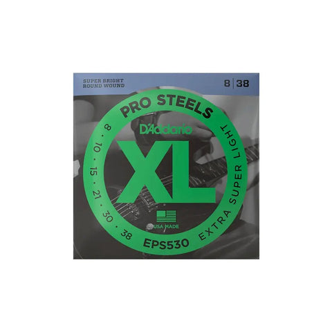 D'addario Eps530 Juego De Cuerdas P/ Guitarra Eléctrica 8-38