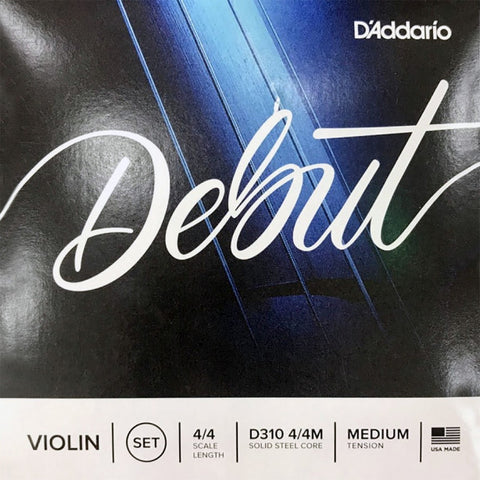 Encordadura Para Violín Tensión Mediana Daddario D310 4/4m
