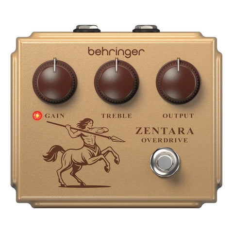 Pedal P/ Guitarra Overdrive Behringer Zentara Overdrive Dorado Oscuro