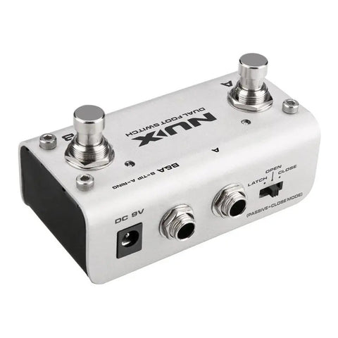 Pedal Footswitch Nux Nmp-2 Gris Para Pedaleras 9v Sin Fuente