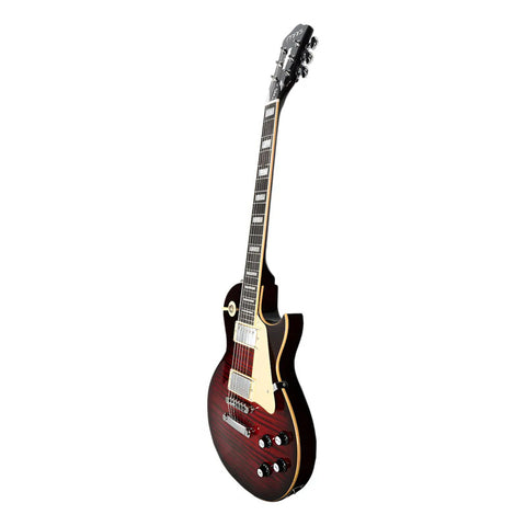 Guitarra Eléctrica 6 Cuerdas Mars Les Paul Traditional Red C Diestro Rojo Palo De Rosa